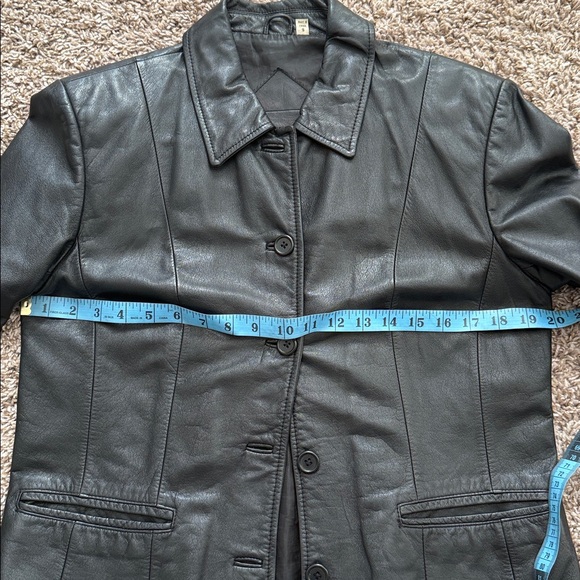 Preston & York genuine leather jacket Womens Black Size S - Picture 12 of 12